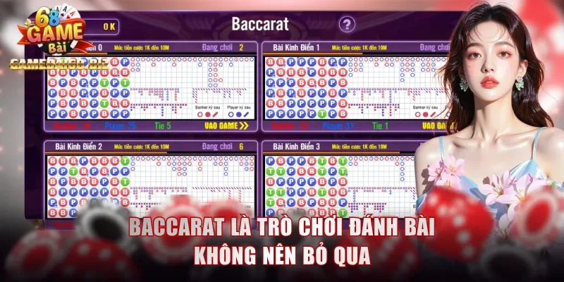 Baccarat là trò chơi đánh bài không nên bỏ qua