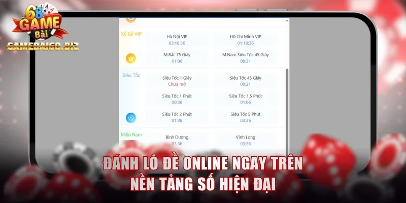 Đánh lô đề online ngay trên nền tảng số hiện đại