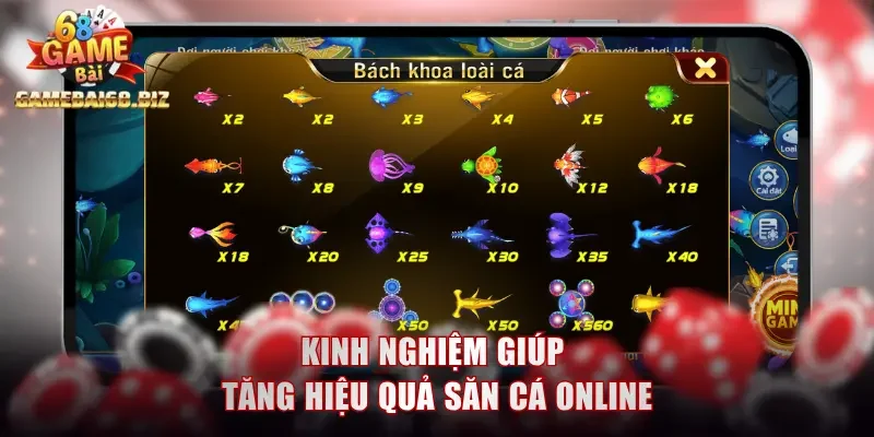 Kinh nghiệm giúp tăng hiệu quả săn cá online