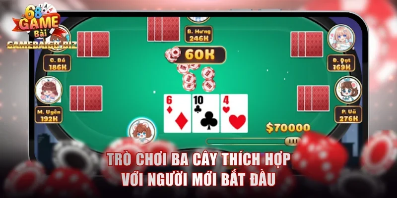 Game Danh Bai Đình Đám Được Đông Đảo Người Ưa Chuộng 2 Trò chơi Ba cây thích hợp với người mới bắt đầu