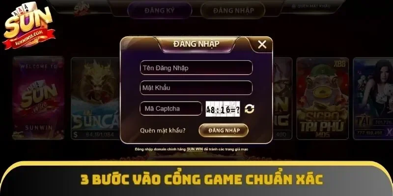 đăng nhập sunwin chi tiết